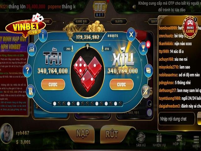 Cách chơi tài xỉu Vinbet