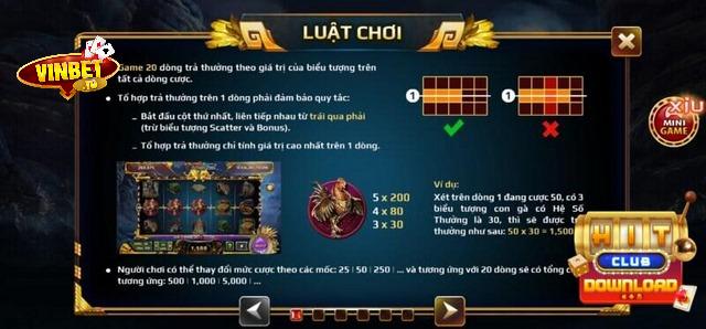 Luật chơi Sơn Tinh Thủy Tinh