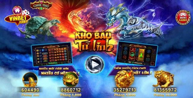 Slots game kho báu tứ linh Vinbet
