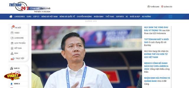 App bóng đá Thể Thao 247