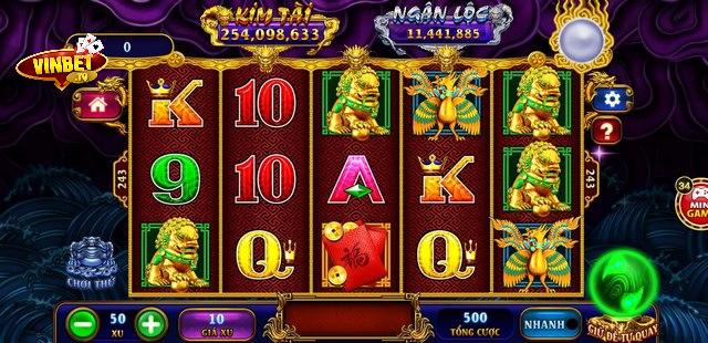 Giao diện game Kho Tàng Ngũ Long Vinbet