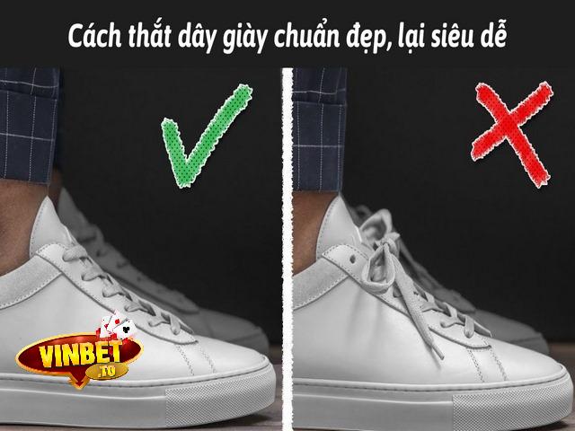 Hướng dẫn cách thắt dây giày chuẩn