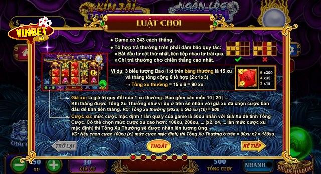 Luật chơi Kho Tàng Ngũ Long Vinbet