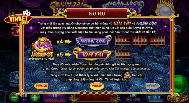 Nổ hũ Jackpot Kho Tàng Ngũ Long Vinbet
